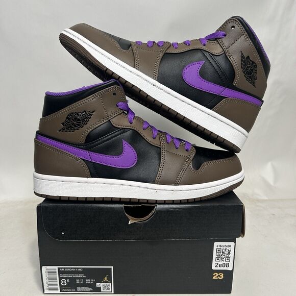 Nike Shoes Air Jordan Mid Retro “Palomino/Purple Mocha” 2024